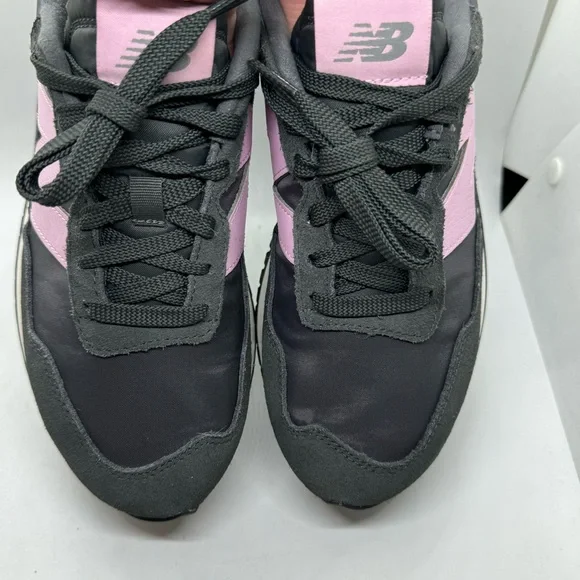 New Balance Women's 237 Lifestyle Running Shoes Grey Pink Suede Size 9 - Picture 4 of 15